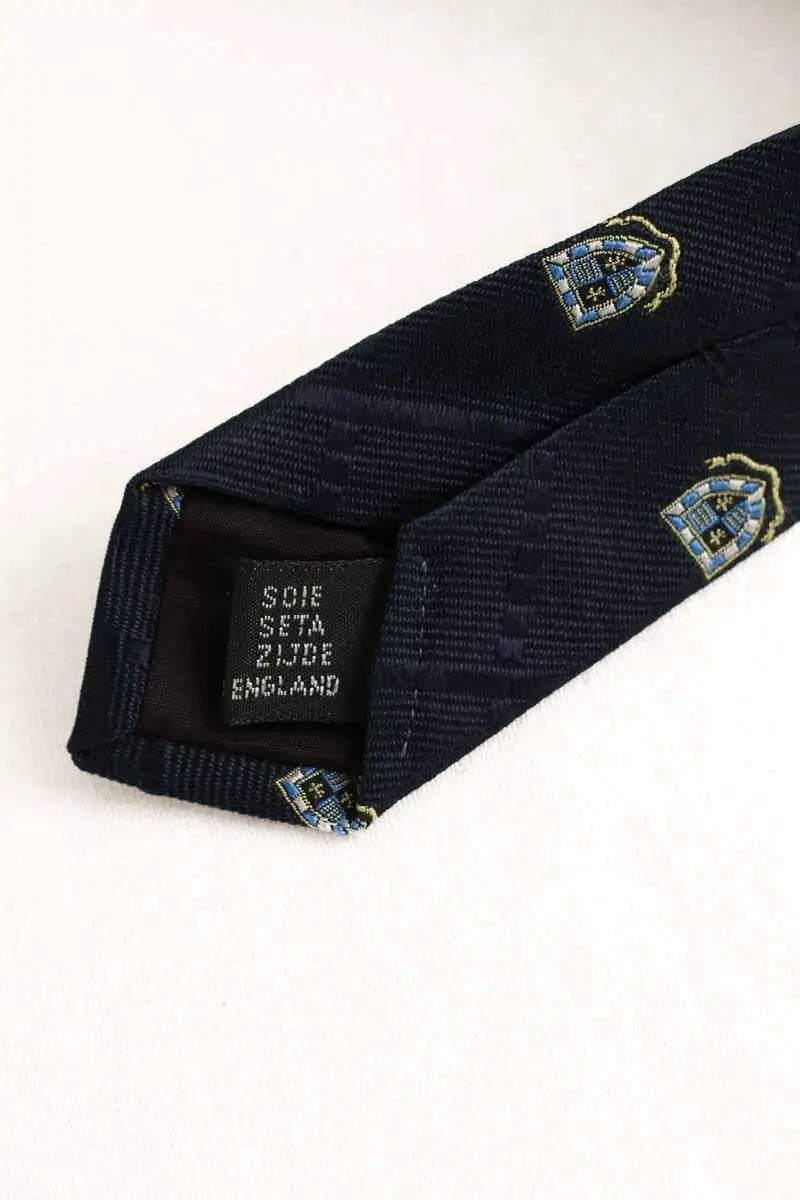 Cravate Burberry Marine en Soie