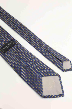 Cravate Celine Bleu en Soie