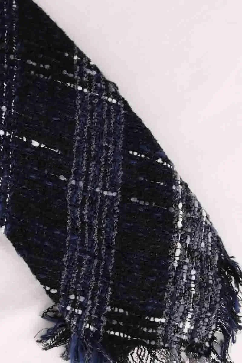 Cravate Chanel Marine en Coton