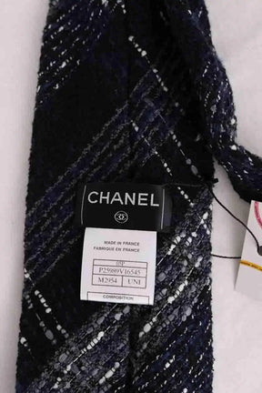 Cravate Chanel Marine en Coton