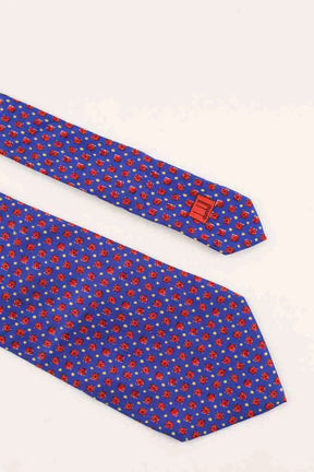 Cravate Dunhill Bleu en Soie