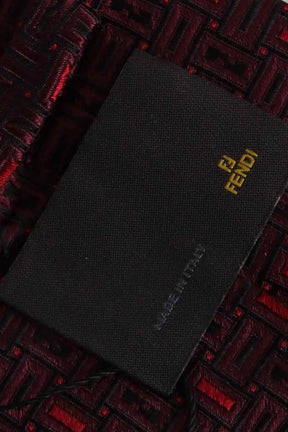 Cravate Fendi Rouge en Soie