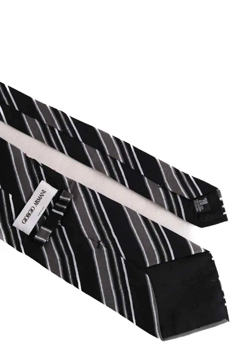 Cravate Giorgio Armani Noir en Soie