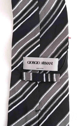 Cravate Giorgio Armani Noir en Soie