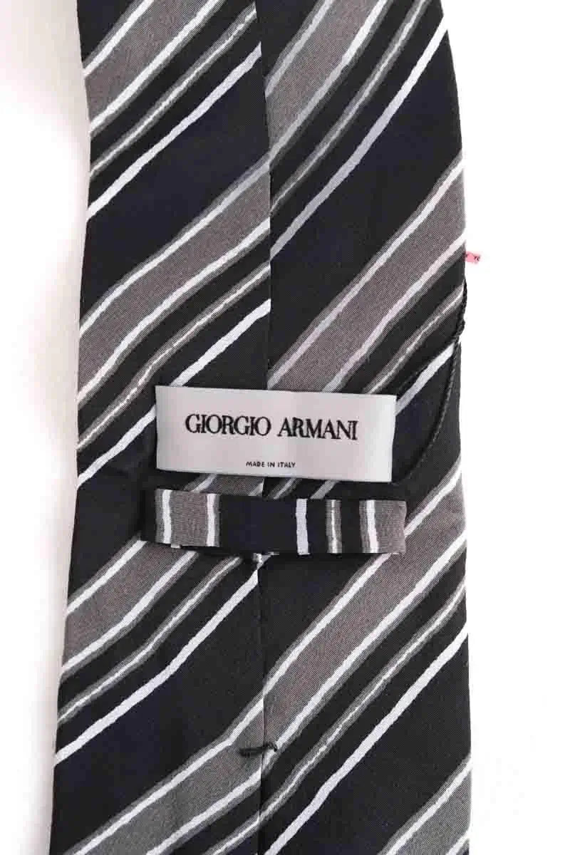 Cravate Giorgio Armani Noir en Soie