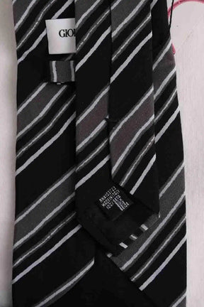 Cravate Giorgio Armani Noir en Soie
