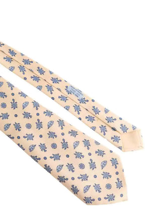 Cravate Hermès Beige en Soie