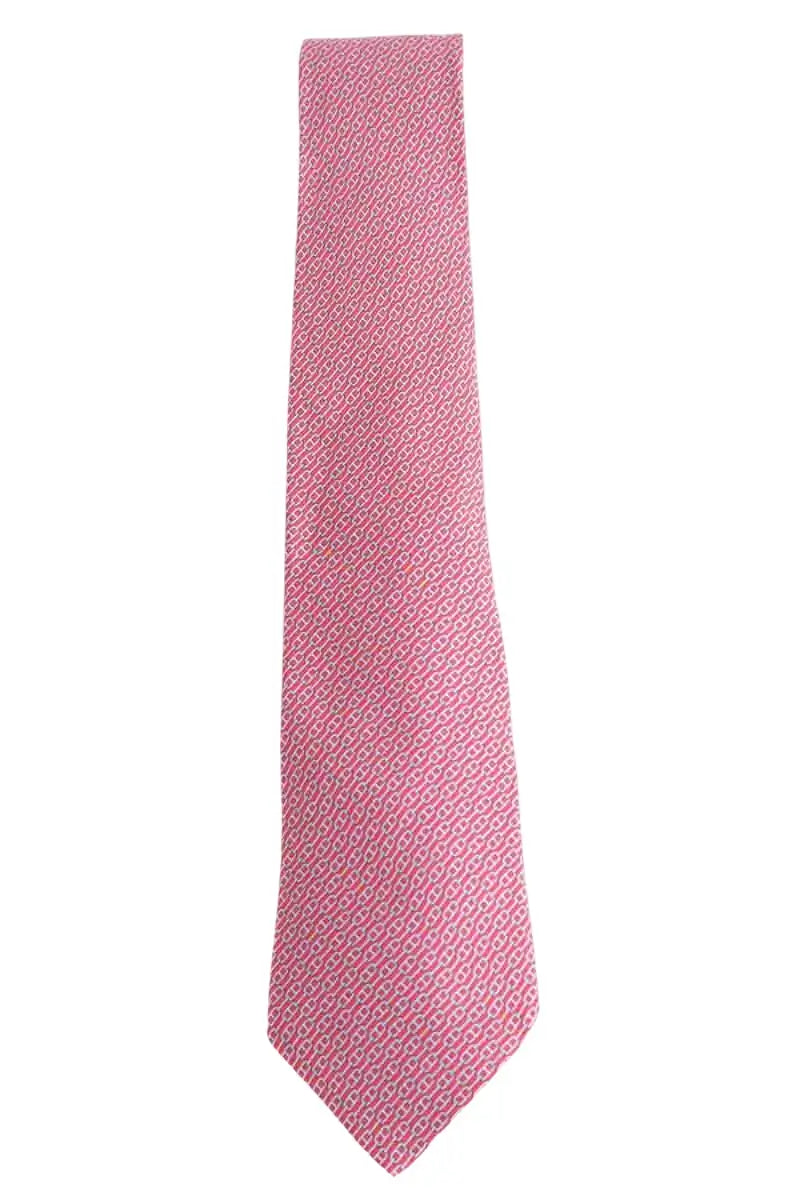 Cravate Hermès Rouge en Soie - Seconde Main