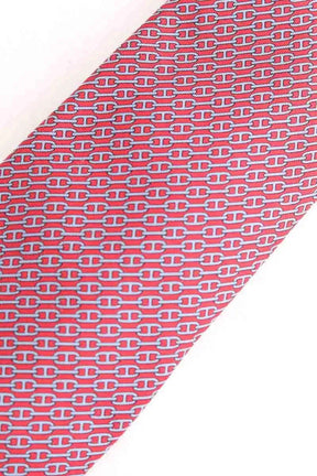 Cravate Hermès Rouge en Soie