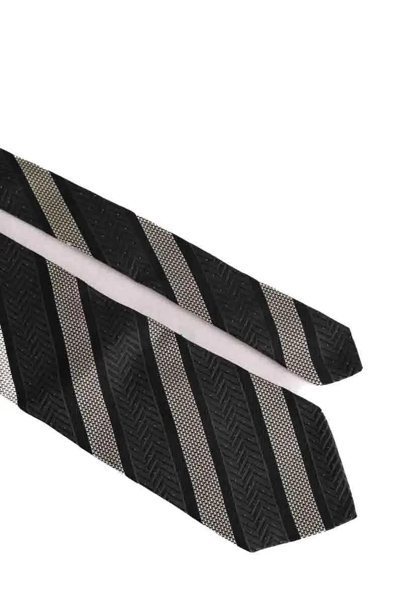 Cravate Hugo Boss Anthracite en Soie