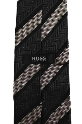 Cravate Hugo Boss Anthracite en Soie