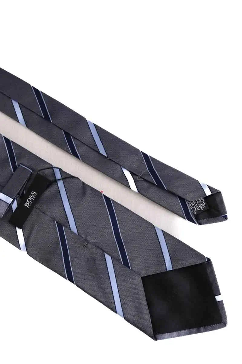 Cravate Hugo Boss Bleu en Soie
