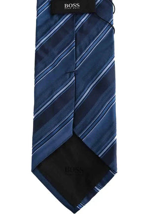 Cravate Hugo Boss Bleu en Soie