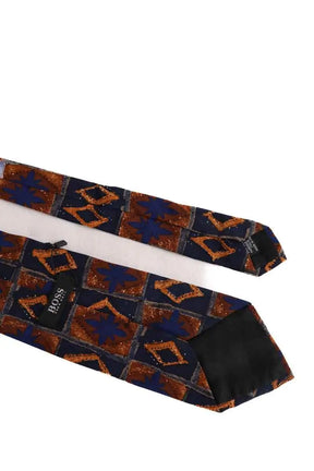 Cravate Hugo Boss Marine en Soie