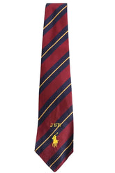 Cravate Ralph Lauren Bordeaux en Soie - Seconde Main