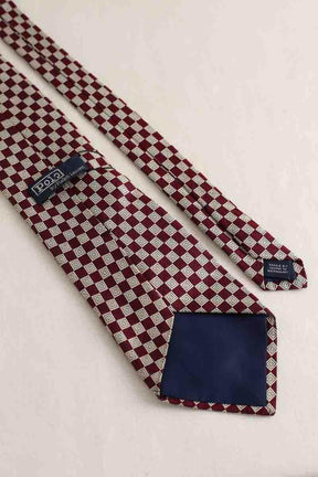 Cravate Ralph Lauren Bordeaux en Soie