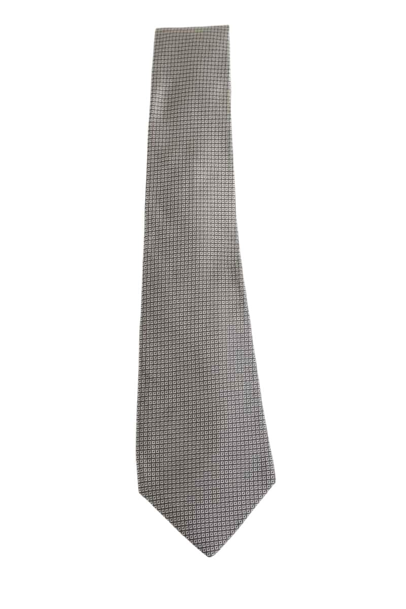 Cravate Ralph Lauren Gris en Soie - Seconde Main