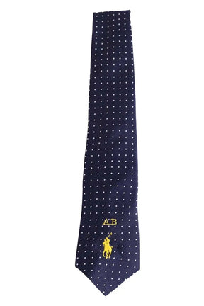 Cravate Ralph Lauren Marine en Soie - Seconde Main