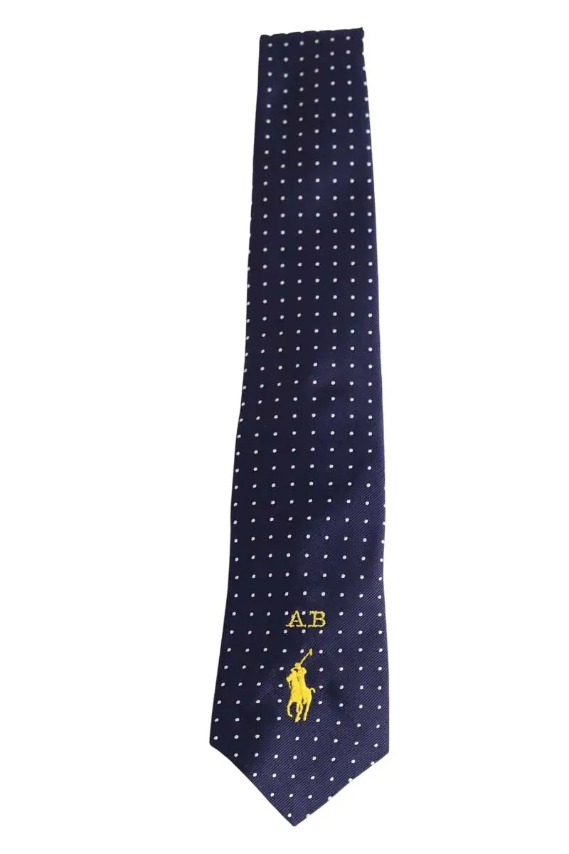 Cravate Ralph Lauren Marine en Soie - Seconde Main