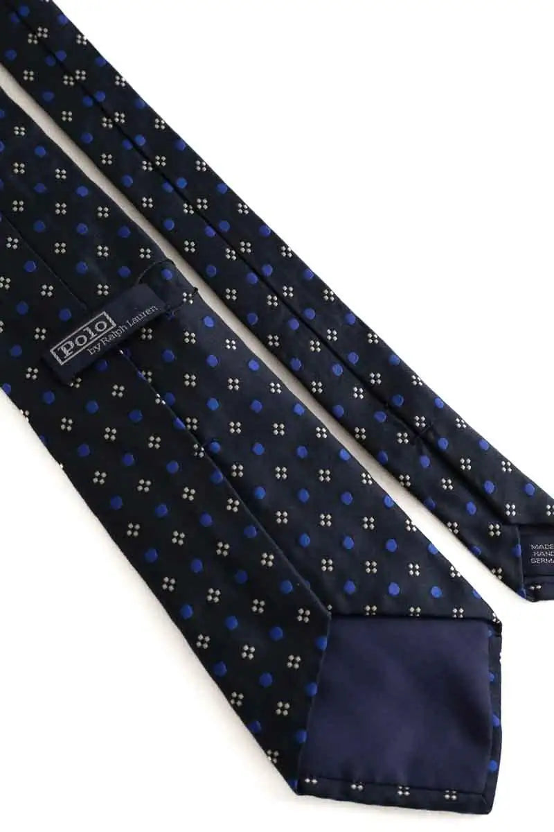 Cravate Ralph Lauren Marine en Soie