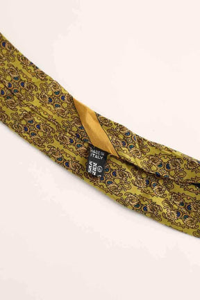 Cravate Salvatore Ferragamo Jaune en Soie