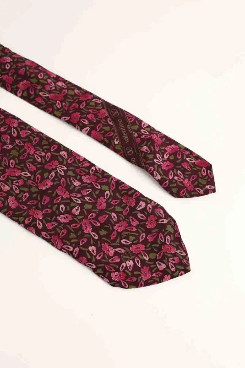 Cravate Valentino Rose en Soie