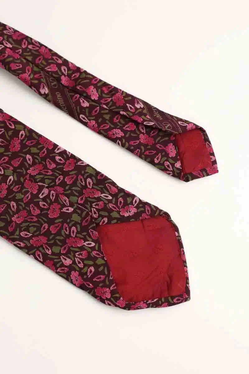 Cravate Valentino Rose en Soie