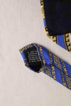 Cravate Versace Bleu en Soie