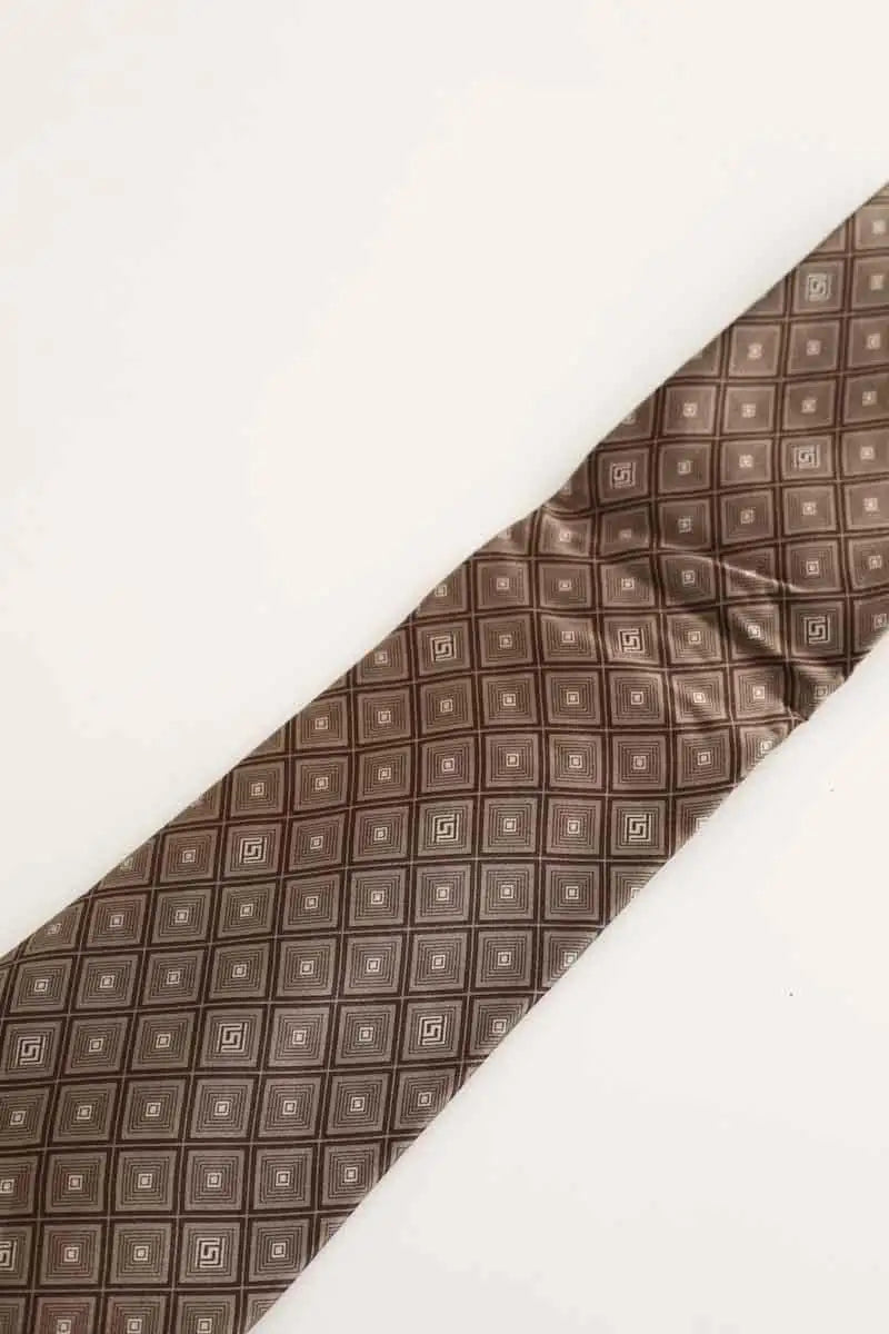 Cravate Versace Marron en Soie