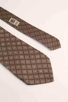 Cravate Versace Marron en Soie