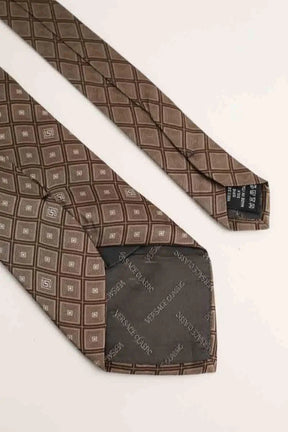 Cravate Versace Marron en Soie