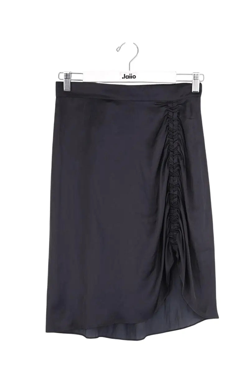 Jupe Zadig & Voltaire Jiji satin Noir en Synthétique, taille S - Seconde Main