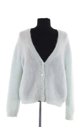 Cardigan Des Petits Hauts Vert en Laine, taille S - Seconde Main