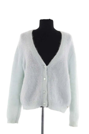 Cardigan Des Petits Hauts Vert en Laine, taille S - Seconde Main