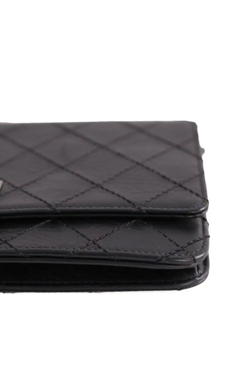 Sac à bandoulière Chanel Wallet On Chain 2.55 Noir en Cuir