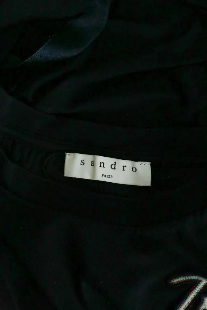T-shirt Sandro Marine en Coton