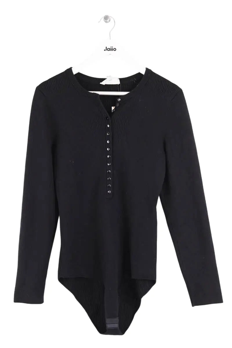 Body Sézane Noir en Laine, taille XXL - Seconde Main