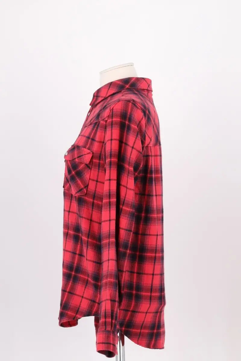 Chemise Ba&Sh Rouge en Coton