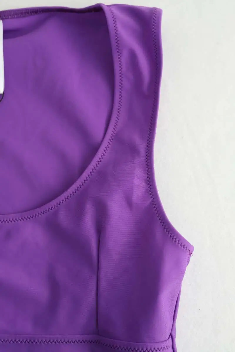 Body Luz Charline Violet en Polyamide