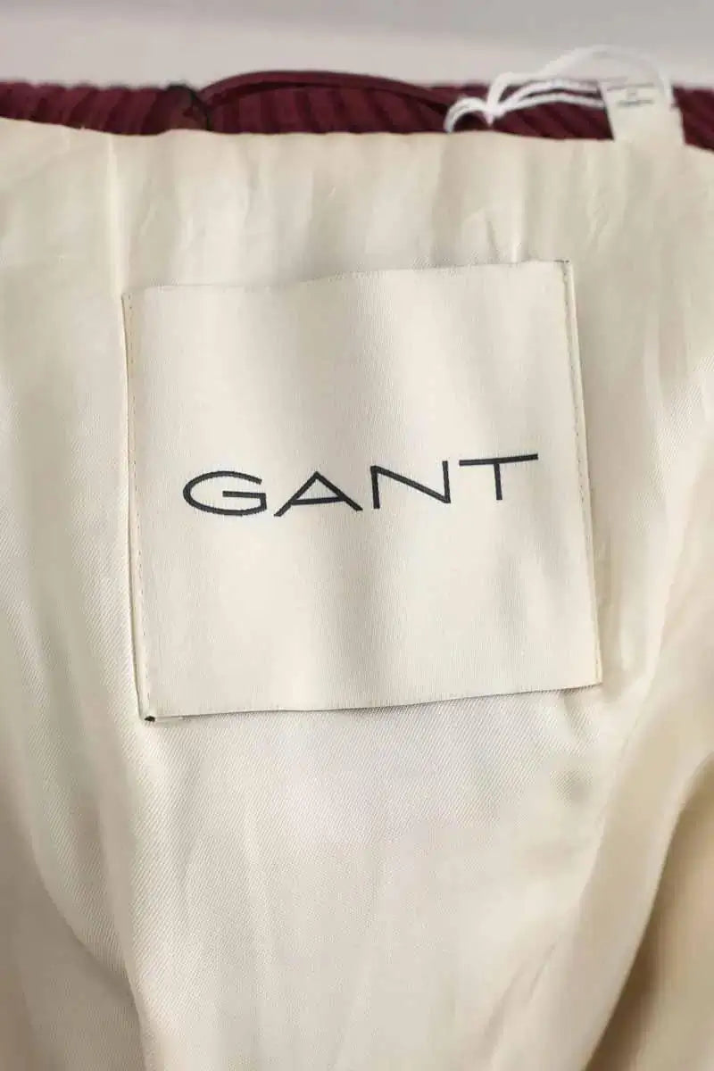 Blouson Gant Bordeaux en Cuir
