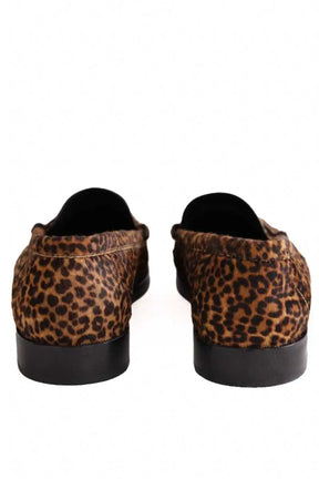 Mocassins Saint Laurent Marron en Cuir