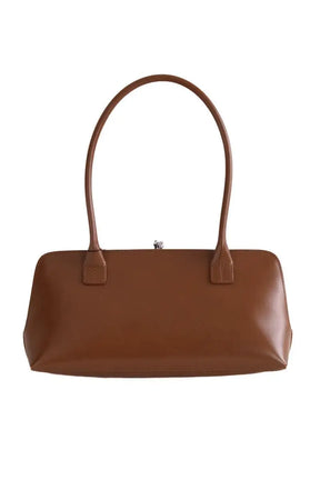 Sac porté épaule Jil Sander Goji Medium Camel en Cuir