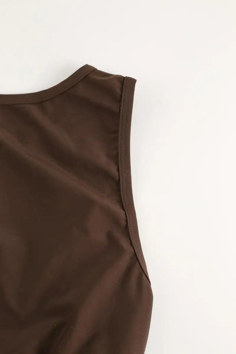 Brassière Luz Élise Marron en Polyamide