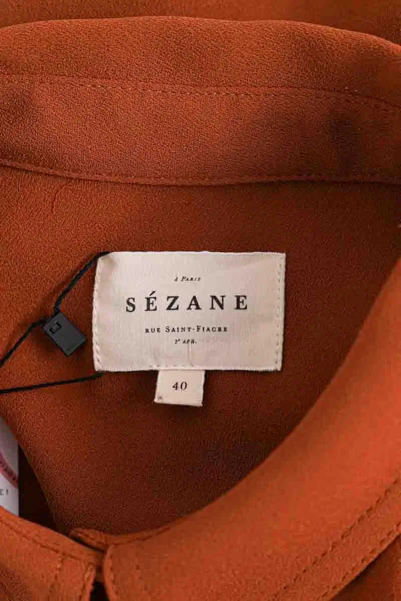 Robe Sézane Camel en Synthétique