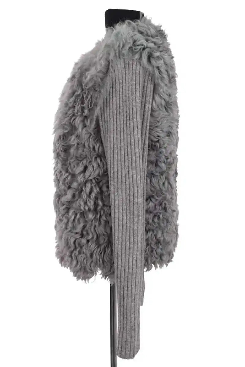Veste Joseph Gris en Cuir