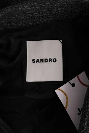 Manteau Sandro Gris en Laine