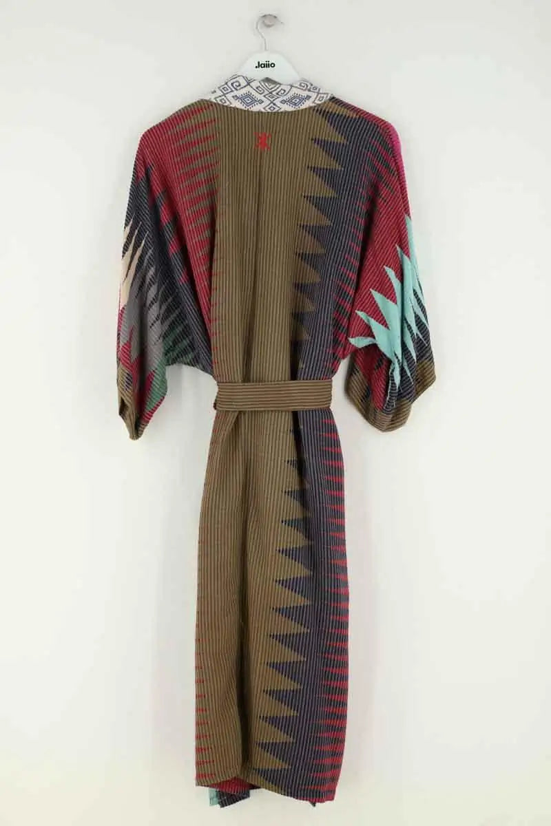Veste Kimono IKKIM'O Multicolore en Coton