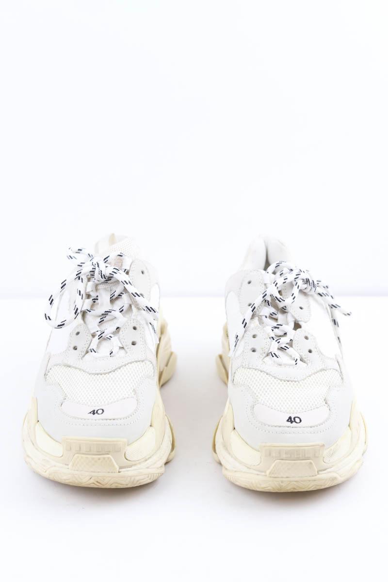Baskets Triple S Balenciaga  Blanc