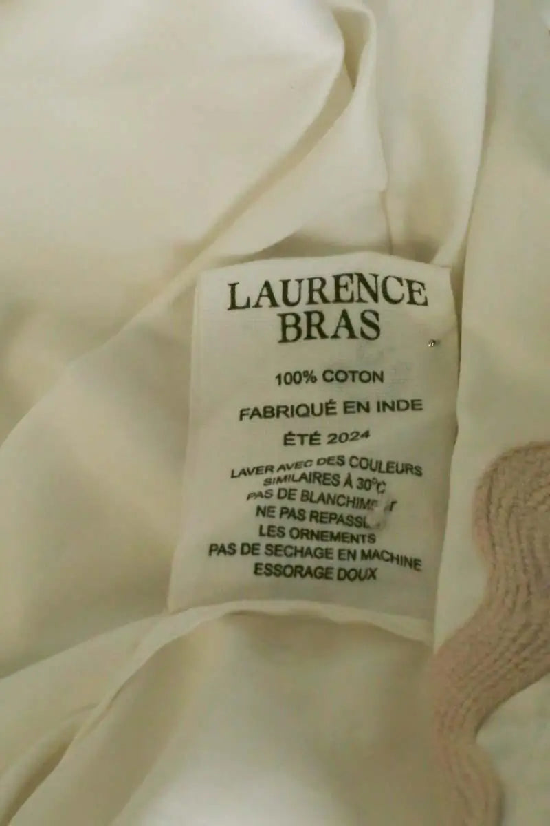 Blouse Laurence Bras Beige en Coton