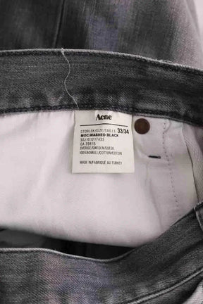 Jean droit Acne Studios Gris en Coton